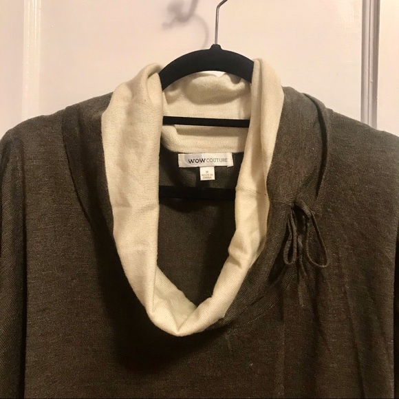 WOW Couture Brown Knit Sweater Medium - Picture 3 of 5